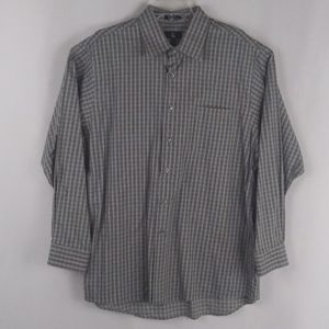 Calvin Klein checker casual shirt men size XL.